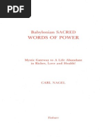 babylonian sacred words of power by carl nagel